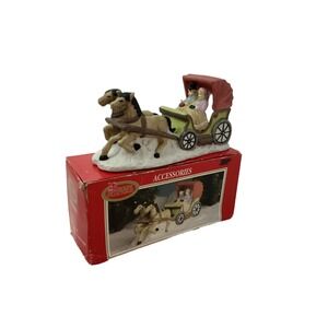 Dickens Collectables Accessories 1995 Horse Drawn Convertible Carriage 244-1814